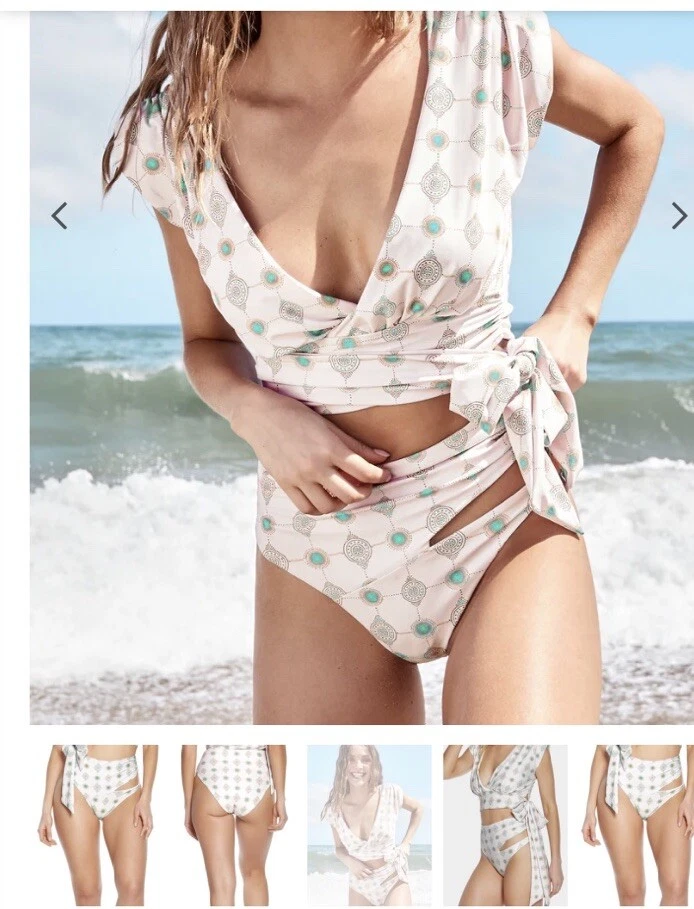 Nuevo Botón de Natación Boho Cintura Alta Phax Dots Talla XL Foto 1 de 4