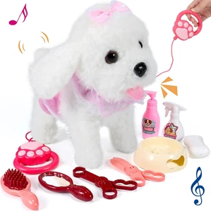 Interactive Walking Plush Puppy Toy Dog, Realistic Wagging Tail Robot Dog, Groom - Picture 1 of 8