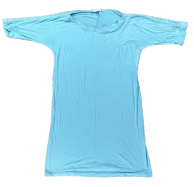 La Perla Villa Toscana Blue Sleepdress Nightgown w/Lace-Trim Size 2 - Image 1 of 4