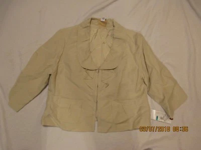 RUBY RD new with tags jacket petite size 16P style 89930 ORG PR 68.00 55% linen - Image 1 of 4