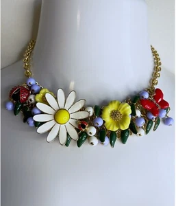 Talbots Garden Statement Halskette Einzelhandel 89,50 $ Neu mit Etikett - Bild 1 von 9