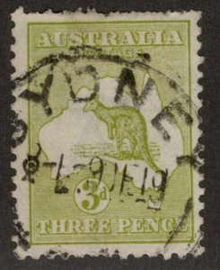 Australia Scott 47 Used - CV 8.25$  Nibbled perfs at top - Picture 1 of 2