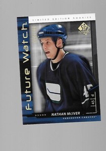 2006-07 Nathan McIver, Upper Deck SP Authentic, Rookie,Future Watch, #ed 054/100