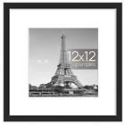 12x12 Picture Frame, Display Pictures 8x8 with Mat or 12x12 Without Mat, Wall...