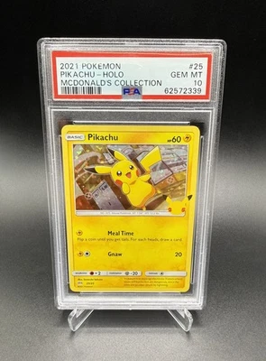 2021 Pokemon McDonald’s Collection #25 Pikachu Holo PSA 10 - Image 1 of 2