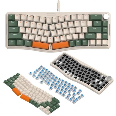 AKS068 Wired 65% Alice Layout Gaming Keyboard Hot-swap RGB VIA Programmable NKRO - Image 1 of 4