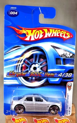 2006 Hot Wheels #4 First Editions 4/38 CHRYSLER 300C HEMI Silver w/Chrome Bling - Image 1 of 4