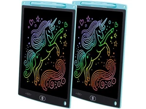 2 ardoises tablettes LCD 12" - coloris bleu - Infactory - Afbeelding 1 van 6