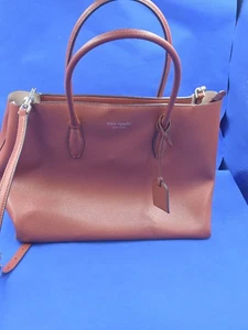 Kate Spade Darcy Harper Tasche Ziegelrot Groß Leder Umhängetasche Crossbody Schulter - Bild 1 von 21