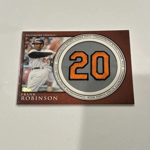 2012 Frank Robinson Topps #RN-FR Retired Number Patches Orioles HOF - Bild 1 von 4