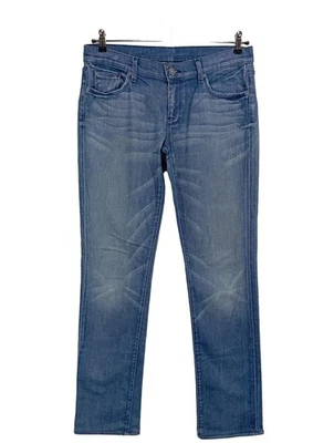 7 FOR ALL MANKIND Vaquero rectos Mujeres Vaquero Talla EU 42 azul look casual - Imagen 1 de 4