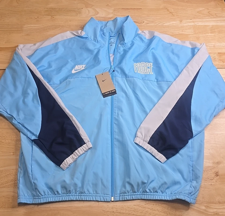 Nike Force black Men’s Zip Up Track Jacket Size XL FB6980-657