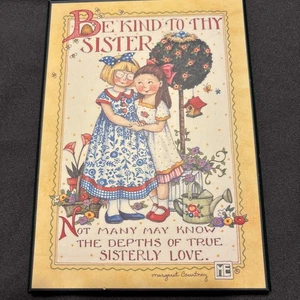Mary Engelbreit Vintage Colorplak Girl Red Hair Bible Verse Picture Artwork Gift - Picture 1 of 2