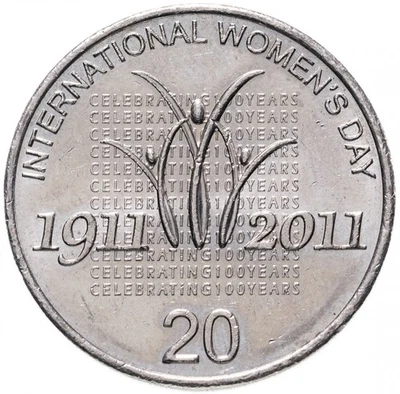 Australia | 20 Cents Coin | International Women's Day | KM:1642 | 2011 - Image 1 of 4