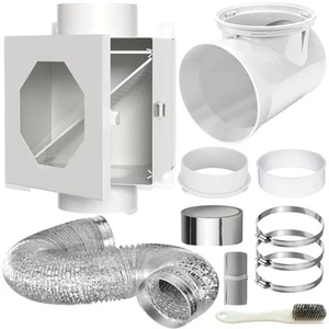 Dryer Lint Trap, Indoor Dryer Vent Kit, Metal Lint Catcher Box with 90 Degree... - Picture 1 of 8