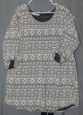 Vestido Camisa Maurices Para Mujer 2XLarge Manga Redonda Azteca Tribal Suéter Mamá Foto 1 de 4