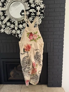 NEU NEU MIT ETIKETT Damen Magnolia Pearl europäische Baumwolle Birke Blumen Overall mit Applikation - Bild 1 von 8