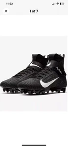 Scarpe da calcio Nike Alpha Menace Elite 2 da uomo taglia US 14 bianche e nere nuove $99 - Foto 1 di 10