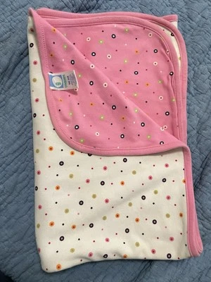 GYMBOREE Vintage Algodón Bebé Reversible Rosa/Blanco Lunares Patrón 2001 Raro Foto 1 de 4
