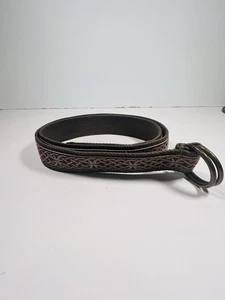 KAVU bestickter Canvas Gürtel mit doppelten D-Ringen 44 Zoll - Bild 1 von 7