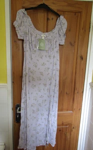 H&M Women’s Purple/Lilac Floral Summer Dress, Size 12, NEW WITH TAGS - Picture 1 of 5