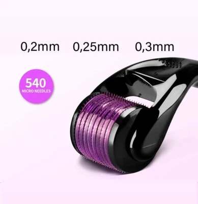 540 Nadeln Derma Roller – Hautpflege Roller für Haarwachstum & Körperbehandlung - Bild 1 von 4