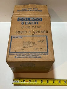 Original 1982 cardboard store shipping box for 6 Colecovision games in boxes - Picture 1 of 9