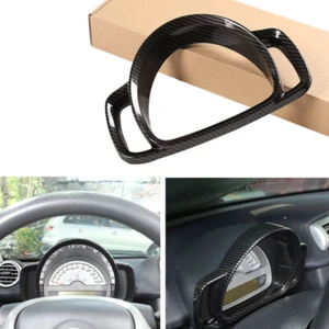 For Benz Smart Fortwo 09-14 Carbon Fiber Dashboard Panel Central Console Cover - Bild 1 von 5