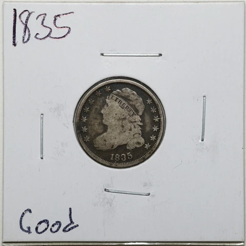 1835 10C Capped Bust Dime in Good Condition #03351 Cover