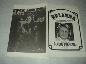 CLAUDE FRANCOIS GARY GLITTER PARTITION MUSICALE FRANCE AFRIQUE BELGIQUE (2) - Bild 1 von 1