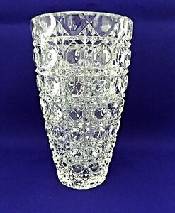 VASE ANCIEN American brillant ABP coupe profonde vase cristal octogonal canne à ongles