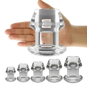 5 Sizes TPE Transparent Hollow Lightweight Portable Plug Waterproof Male Female - Picture 1 of 20