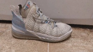 Nike LeBron 18 XVIII Play for the Future Blue/ White Men’s Size 8.5 CW3156-400 - Picture 1 of 7