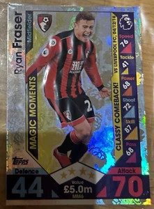 Match Attax 2016-2017 EXTRA Ryan Fraser AFC Bournemouth Magic Moments No. MM6 - Picture 1 of 2