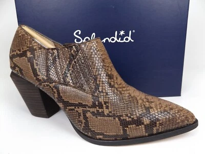 ¡NUEVO! Espléndidas Botas al Tobillo Hertha II Marrón Serpiente Repujado para Mujer Talla 8.0 Foto 1 de 4