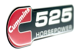 Cummins/525 HORSEPOWER DIESEL EMBLEM - Foto 1 di 2