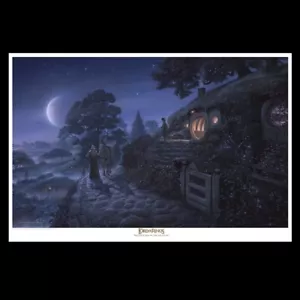 Weta Bag End Paper Giclee VanderStelt Ltd Ed 176/2000 24" x 17 Lord of the Rings - Picture 1 of 1