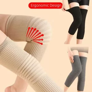 1 Pair Unisex Cashmere Knee Thick Warmers Wool Knee Brace Protector Pads UK - Picture 1 of 20