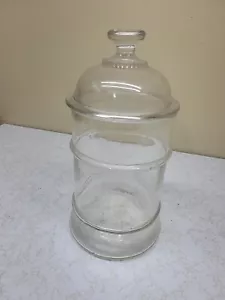 Antike Form geblasenes klares Glas Apotheker Kanister Glas Patent 1866 tolle Form! - Bild 1 von 14