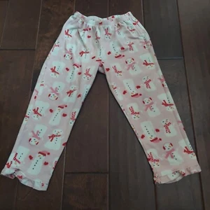 Gymboree Girls Christmas Snowman Pajama Pants - Size XS (4) - Picture 1 of 12