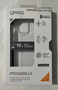 GEAR4 Piccadilly Phone Case Designed for Samsung Galaxy S20+ Plus Clear/ Black - Picture 1 of 1