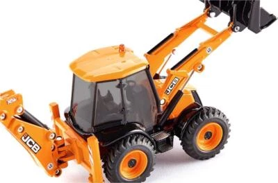 JCB 4CX Back Hoe Loader Yellow SIKU SUPER 1/50 Scale Diecast Model by Siku - Image 1 of 4