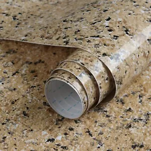 Brown Marble Granite Contact Paper Countertop Vinyl Self Adhesive Film Counter - Picture 1 of 8