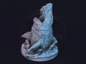 Megalodon V2 miniature survivor for Tabletop, boardgames, paint ... - Imagen 1 de 4