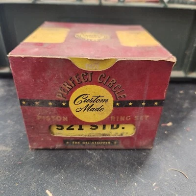 Anillos de pistón Perfect Circle 521 STD 1936 Pontiac 1933 Oldsmobile Nuevo de Lote Antiguo Foto 1 de 4