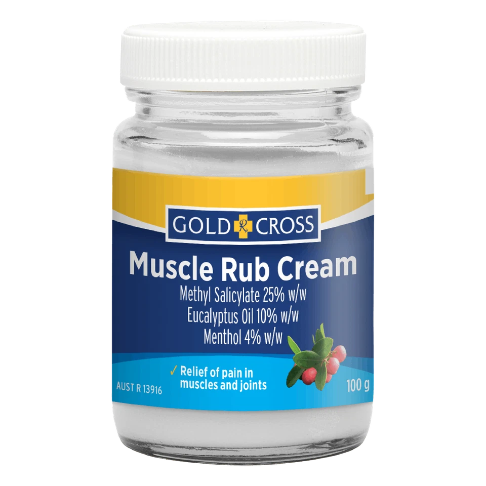 Gold Cross Muscle Rub Cream 100g Methyl Salicylate Compound Cream APF - image 1 of 1