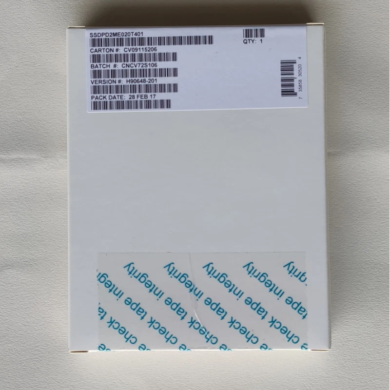 Intel D3600 2TB SSD DC U.2 SSDPD2ME020T401 NVME/PCIE VDC AMPS Solid State Drive - Image 1 of 1