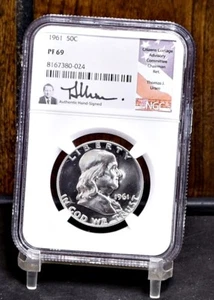 1961 Franklin Half Dollar - NGC PF69 (#58527-L) - Picture 1 of 12