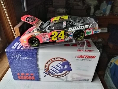 1:24 ACTION 2001 #24 DUPONT FLAMES MONTE MONTE CARLO JEFF GORDON CLEAR CAR - Image 1 of 4