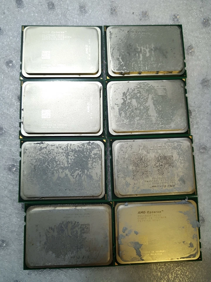 - 8x AMD Opteron OS6136WKT8EGO  2.4GHz 8-Core 6.4GT/s 12MB Socket G34 Processor - Image 1 of 2